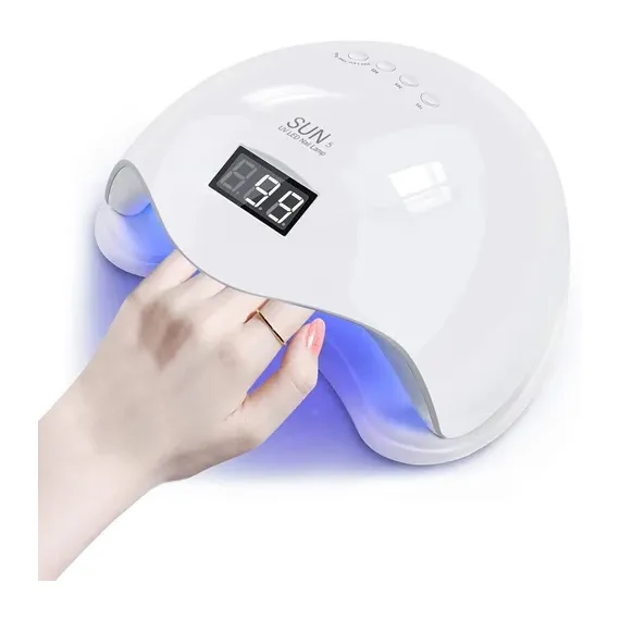 Lampă UV LED SUN5 48 W cu senzor și afișaj digital, manichiură