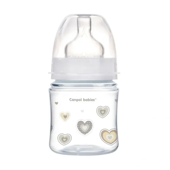 En-gros Biberon anticolici gât larg, Canpol babies, polipropilena, 120 ml, „Newborn Baby”, bej - vânzare en-gros pentru revânzare