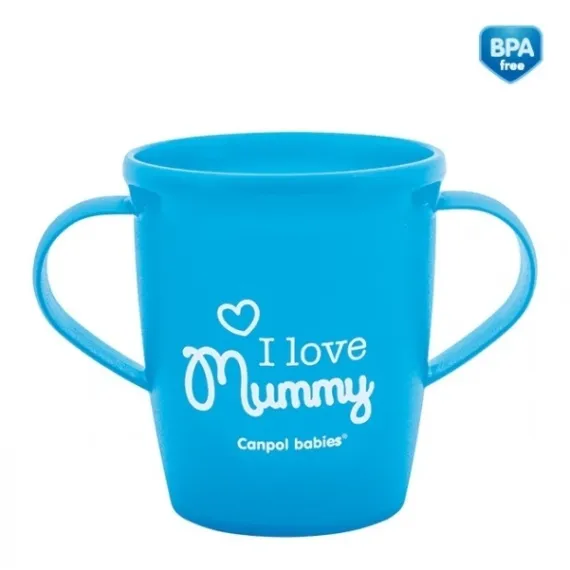 En-gros Căniță „I love Mummy”, Canpol babies, fără BPA, 250 ml, albastru - vânzare en-gros pentru revânzare