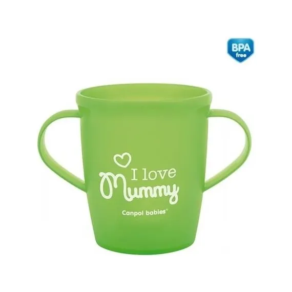 En-gros Căniță „I love Mummy”, Canpol babies, fără BPA, 250 ml, verde - vânzare en-gros pentru revânzare