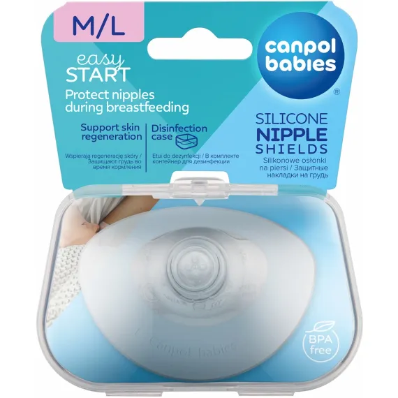 En-gros Set 2 protecții pentru mamelon, Canpol babies, marimea L, silicon, fără BPA - vânzare en-gros pentru revânzare