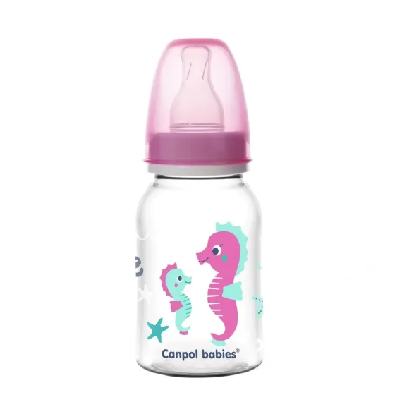 En-gros Biberon „Love & Sea”, Canpol babies, polipropilena, 120 ml roz - vânzare en-gros pentru revânzare