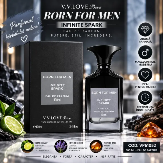 Parfum Bărbătesc Born For Men Infinite Spark V.V.LOVE Prive 100 ml VP61052