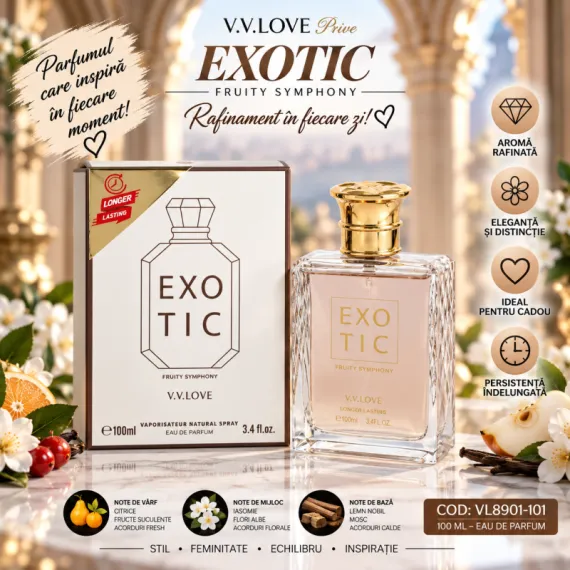 Parfum Feminin Exotic Fruity Symphony V.V.LOVE Prive 100 ml VL8901-101
