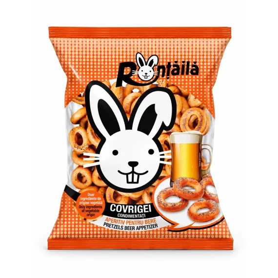 Covrigei condimentați aperitiv pentru bere Ronțăilă 400 g