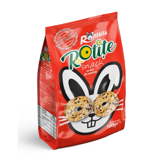 Rotițe Snack cu mix de semințe Ronțăilă 100 g
