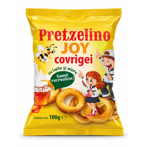 Covrigei cu lapte și miere Pretzelino Joy 100 g