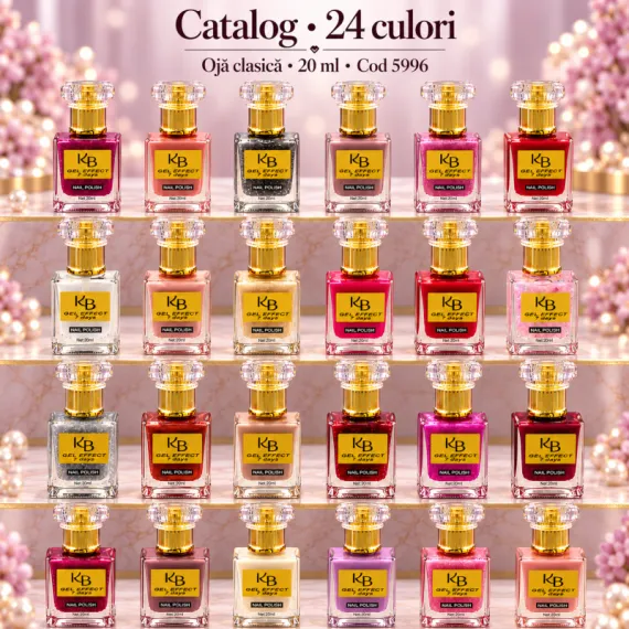 En-gros Ojă Clasică cu Efect Gel Kb 20 ml - Set 24 Nuanțe - Cod 5996 - vânzare en-gros pentru revânzare