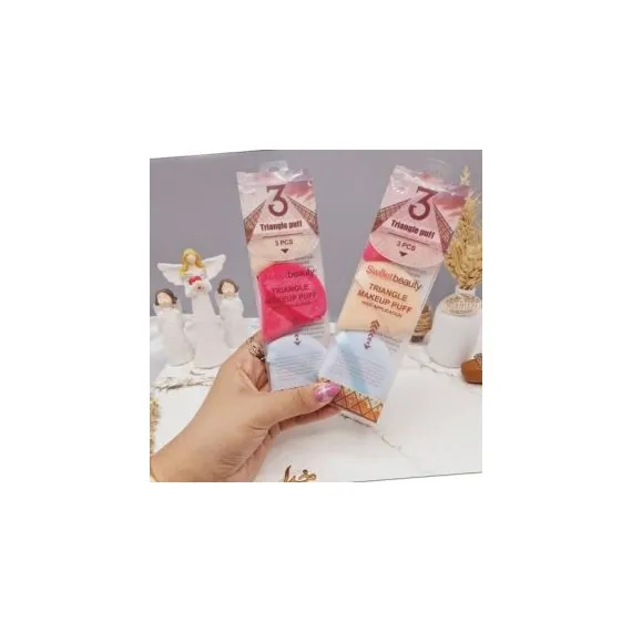 En-gros Bureței de Pudră Triunghiulari Powder Puff Kiss Lovely - Set 3 Bucăți - vânzare en-gros pentru revânzare