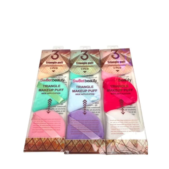 En-gros Bureței de Pudră Triunghiulari Powder Puff Kiss Lovely - Set 3 Bucăți - vânzare en-gros pentru revânzare