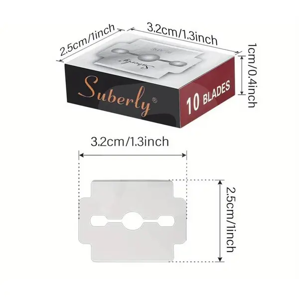 Lame din inox pentru aparat de călcâie, set 10 bucăți