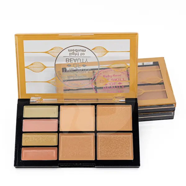 Paletă Corector Cremă Ruby Rose – 8 Nuanțe Profesionale