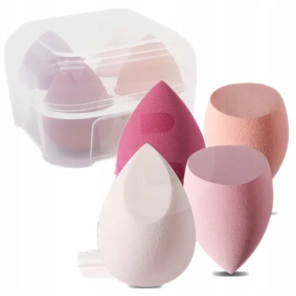 Set bureți machiaj Beauty Blender 4 bucăți în cutie