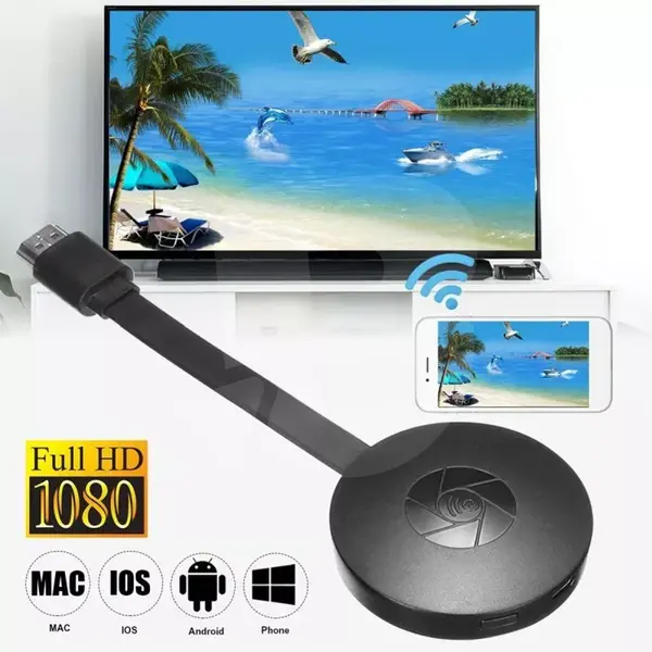Adaptor wireless display HDMI cu port USB și cablu alimentare