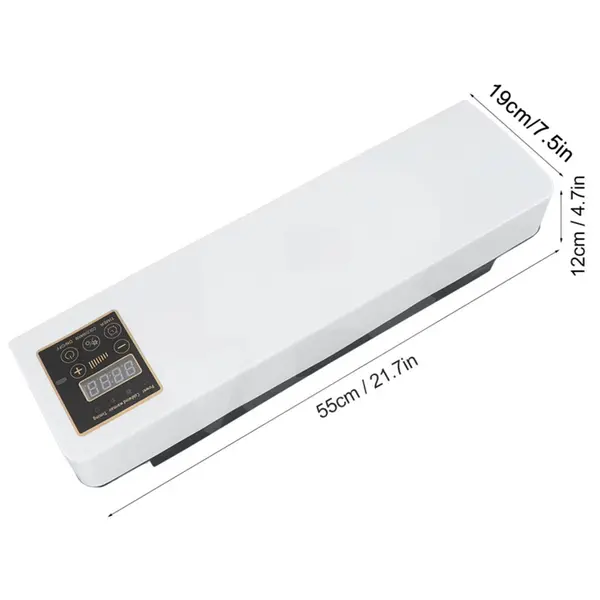 Dimensiuni aerotermă portabilă 2 în 1 55 x 19 x 12 cm