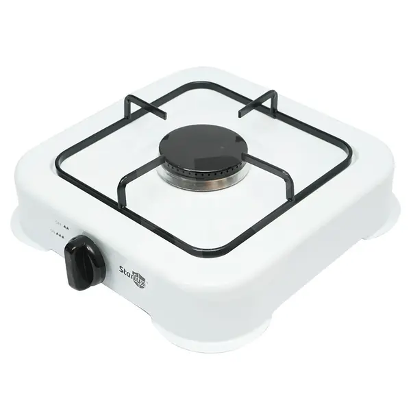 Aragaz camping Starlux alb cu grătar metalic