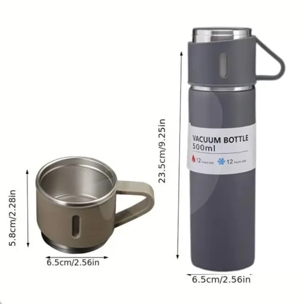 Dimensiuni termos inox 500 ml si cana