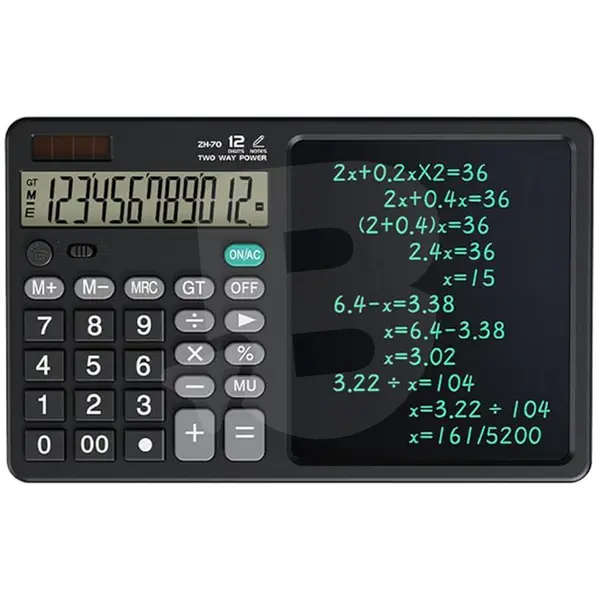 Calculator multifuncțional cu tabletă de scris LCD și stilus
