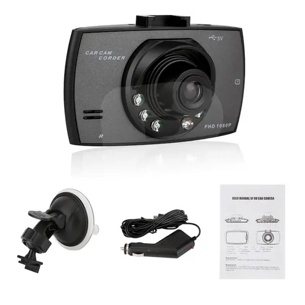 Camera auto DVR Full HD cu accesorii incluse in pachet