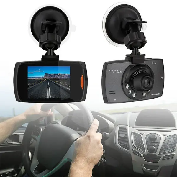 Camera video auto Full HD 1080P montata pe parbriz