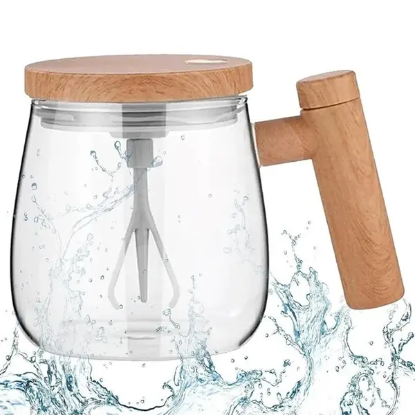 Cană electrică cu amestecare automată din sticlă 400 ml