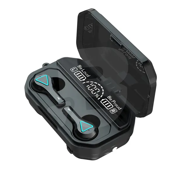 Căști wireless TWS Bluetooth 5.1 cu cutie de încărcare și afișaj digital, IPX7, sunet Hi-Fi