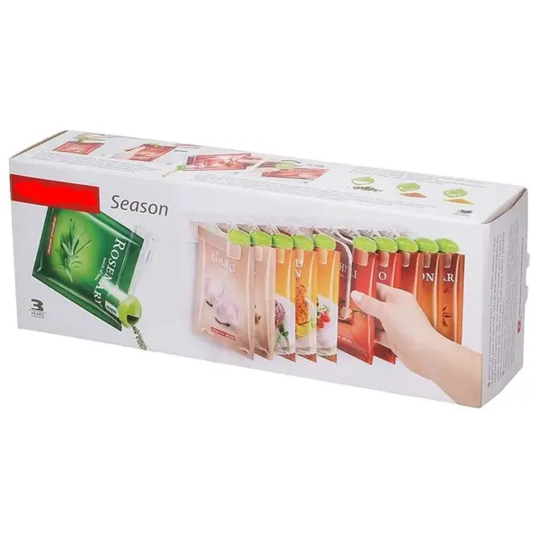 Organizare condimente în plicuri cu cleme reutilizabile