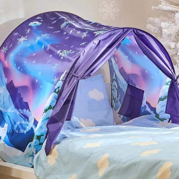 Cort pentru pat copii cu perdele laterale