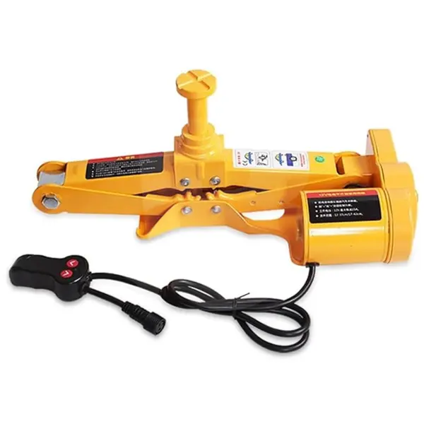 Cric hidraulic electric auto 12V 2T, cu telecomandă și geantă, pentru schimb roți