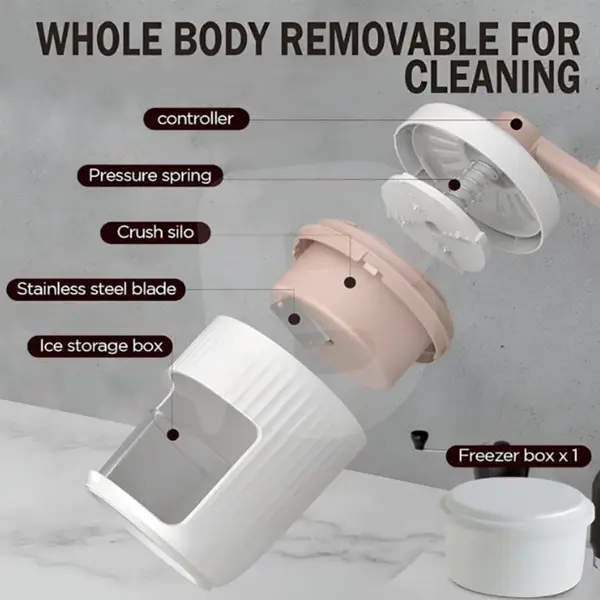 Aparat de gheață demontabil pentru curățare ușoară