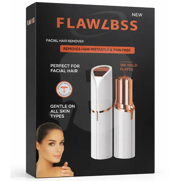 Epilator facial cu lumină LED pentru precizie