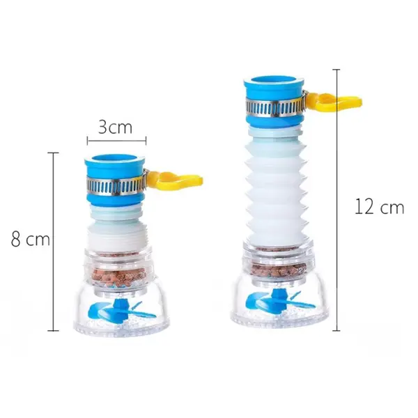 Extensie universală pentru robinet chiuvetă cu lungime ajustabilă 8–11 cm și racord flexibil 360 grade