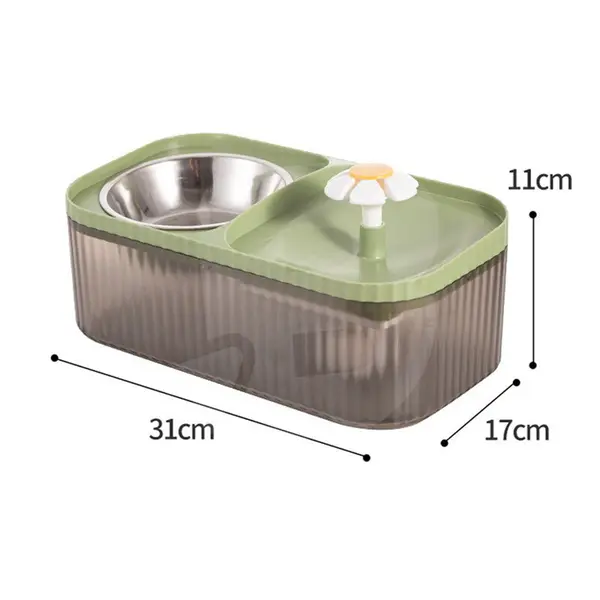 Dimensiuni fântână de apă pentru pisici 3 litri