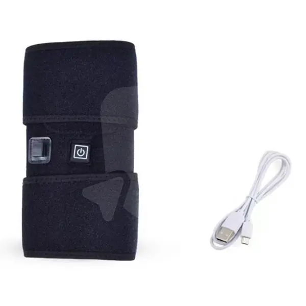 Genunchieră cu încălzire electrică, 3 niveluri temperatură, terapie caldă și rece, reglabilă, alimentare USB