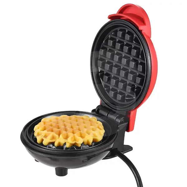 Mini aparat de vafe și gofre cu plăci antiaderente