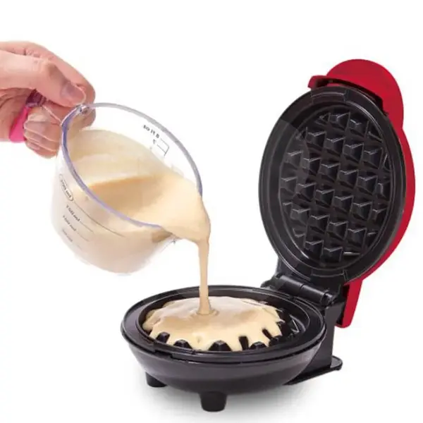 Waffle maker mini deschis cu plăci grilaj