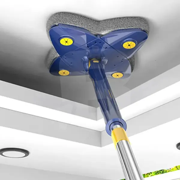 Mop de curățare cu tijă telescopică utilizat pentru curățarea tavanului