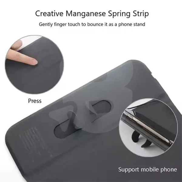 Mousepad negru cu bază antiderapantă și încărcare wireless