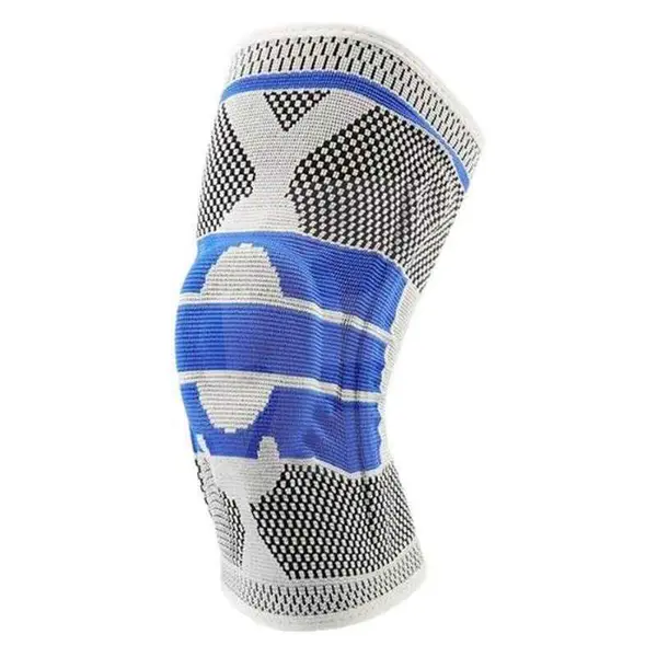 Orteză elastică pentru genunchi cu material respirabil și compresie sportivă
