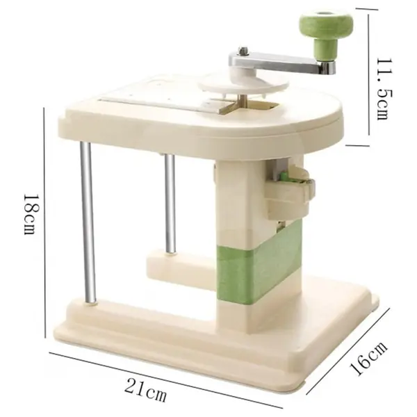 Dimensiuni răzătoare manuală pentru varză cu bază stabilă și suport metalic