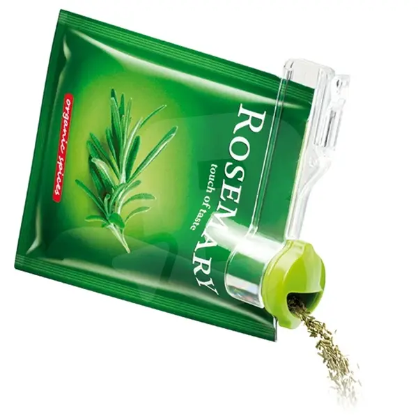 Clema pentru plic de condimente cu dozare directă