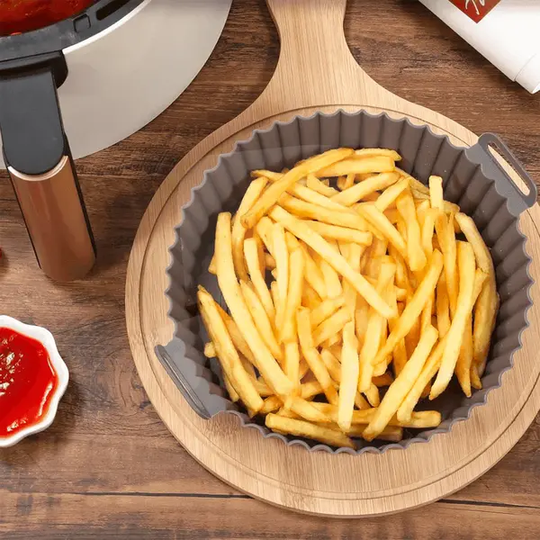 Tavă silicon air fryer cartofi prăjiți