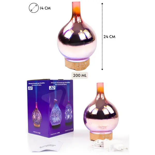 Dimensiuni umidificator Freya 24x14x14 cm