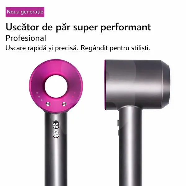 Uscător de păr ionic profesional cu funcție aer rece