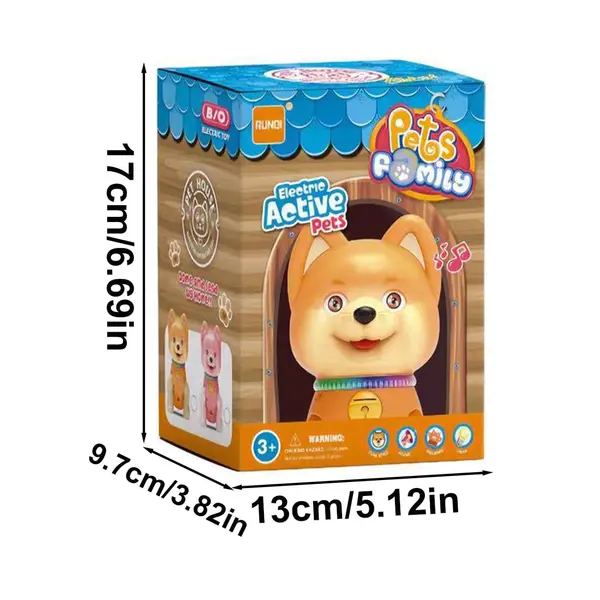 Catelus interactiv cu muzica si lumini 6511110045033 CON-51