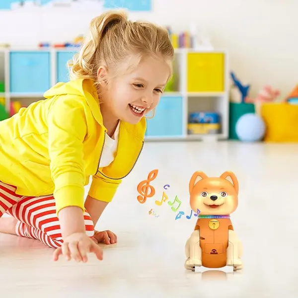 Catelus interactiv cu muzica si lumini 6511110045033 CON-51