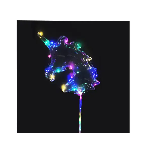 Set 50 Baloane Party LED multicolor, forma Unicorn 6511110043206 CON-40