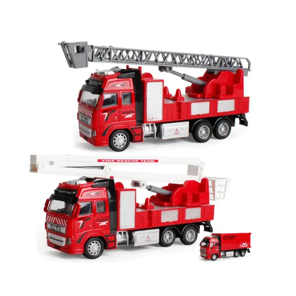 Set de 2 mașini de pompieri metalice Fire Rescue Team 1:24 6511110050563 CON-238