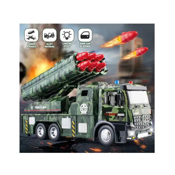 Camion militare cu lansator de rachete cu cabină metalică, Camion militar cu frecare și 8 rachete 6511110052000 CON-311