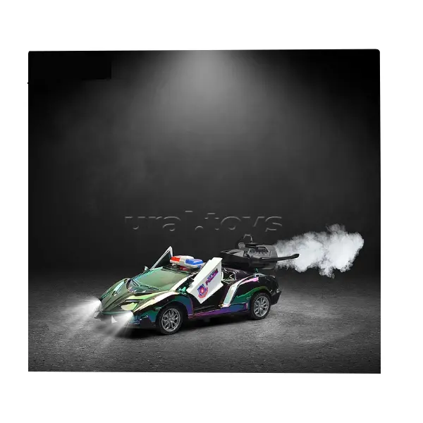 Mașină cu Telecomandă "Super Car" cu Funcție de Spray (Fum) și Uși Deschise din Telecomandă 6511110053496 CON-435